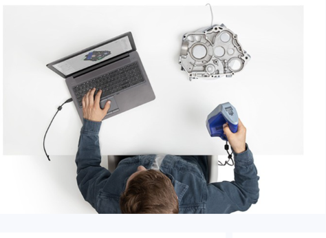 无需贴点快速扫描，蓝光手持式三维扫描仪提升现场检测效率